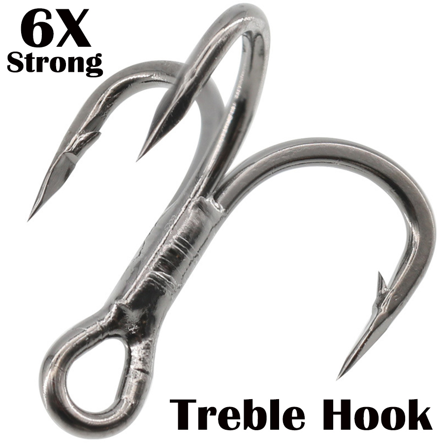 Fishing Hook Offset - Vissen Dreg 6X Sterke Carbon Staal
