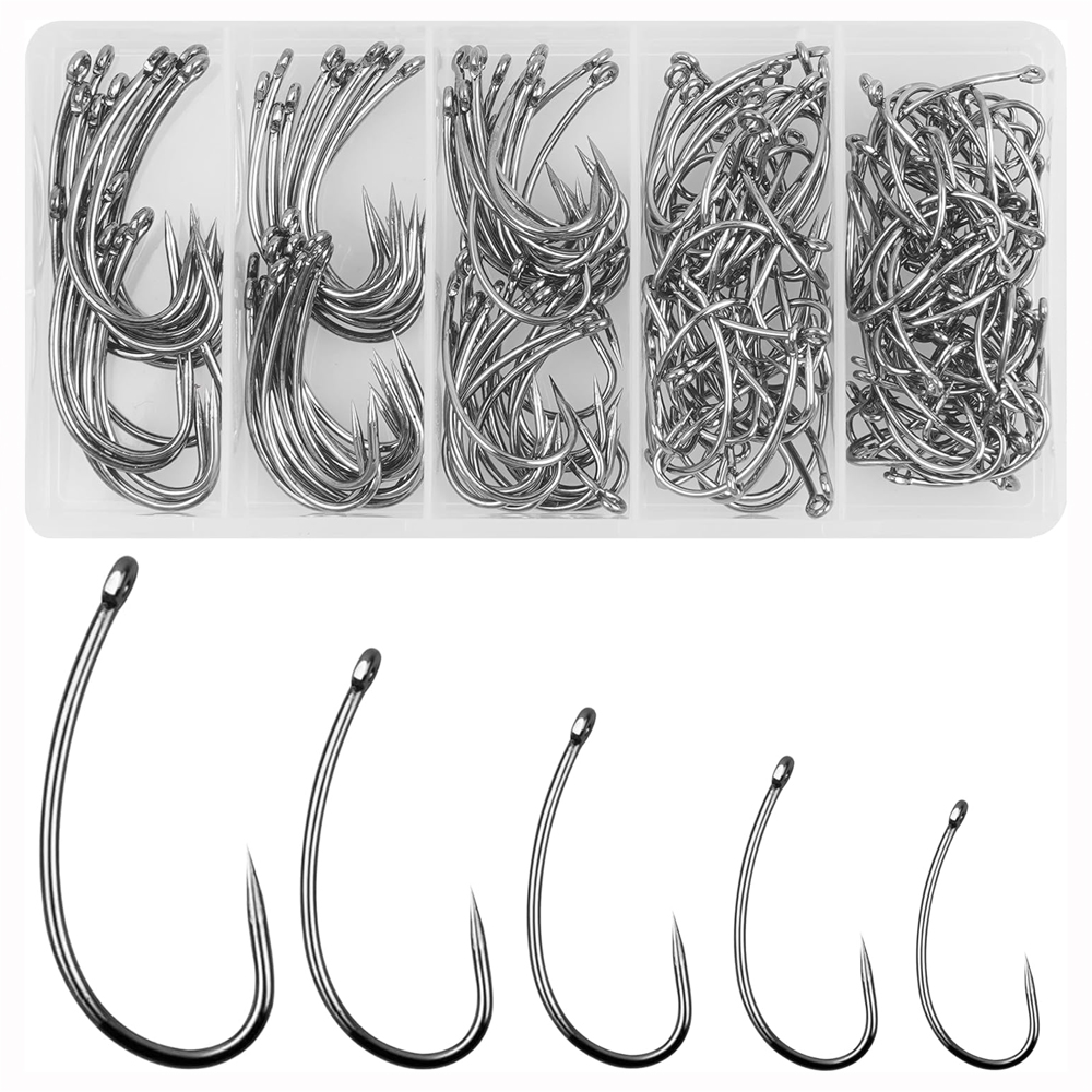 180 Stuks Weerhaken Vishaken K - Fishing Hook Assortment recensie en prijs