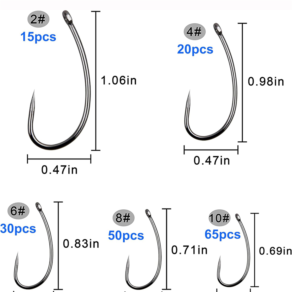 180 Stuks Weerhaken Vishaken K - Fishing Hook Assortment recensie en prijs