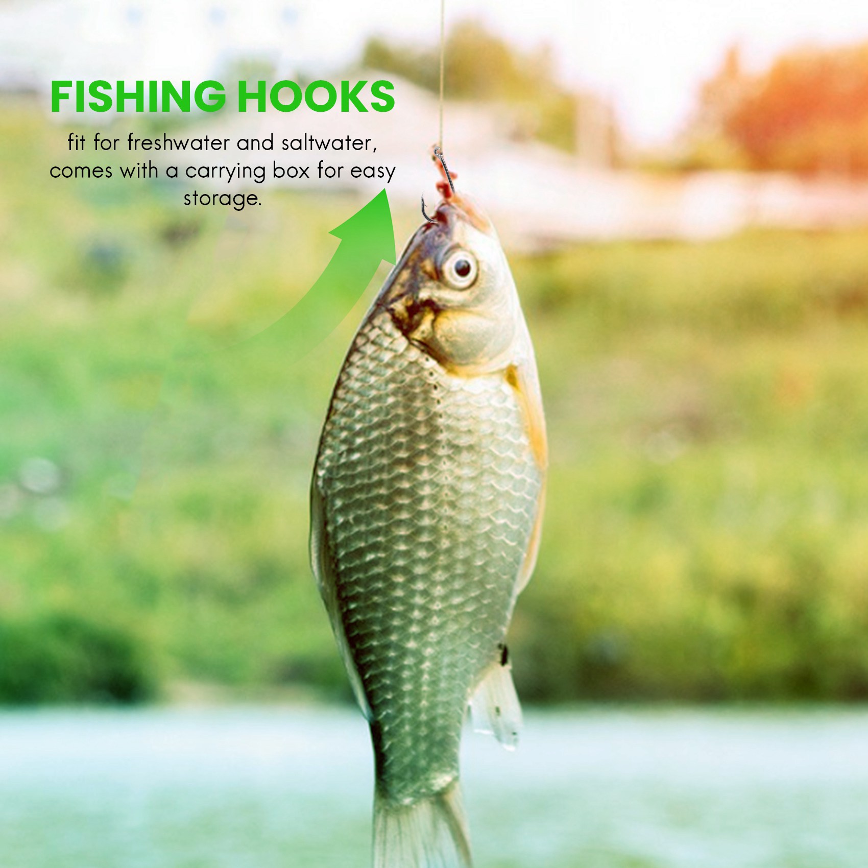 Nieuwe aanwinst 500 stuks/set  - Fishing Hook Size recensie en prijs