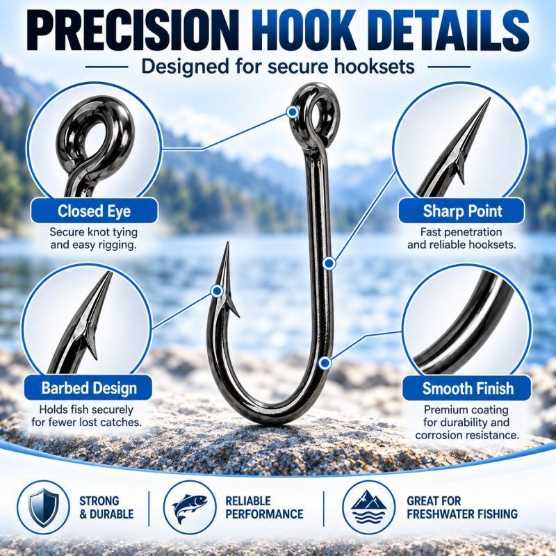 100 stuks set vishaakjes met w - Fishing Hook Assortment recensie en prijs