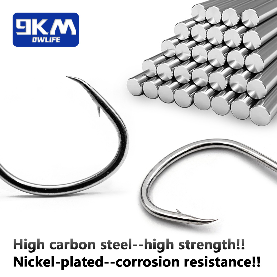 9KM Vishaken Zoutwater Levend  - Fishing Hook Offset recensie en prijs